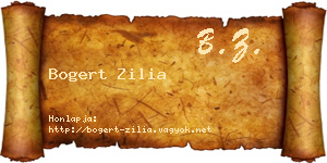 Bogert Zilia névjegykártya